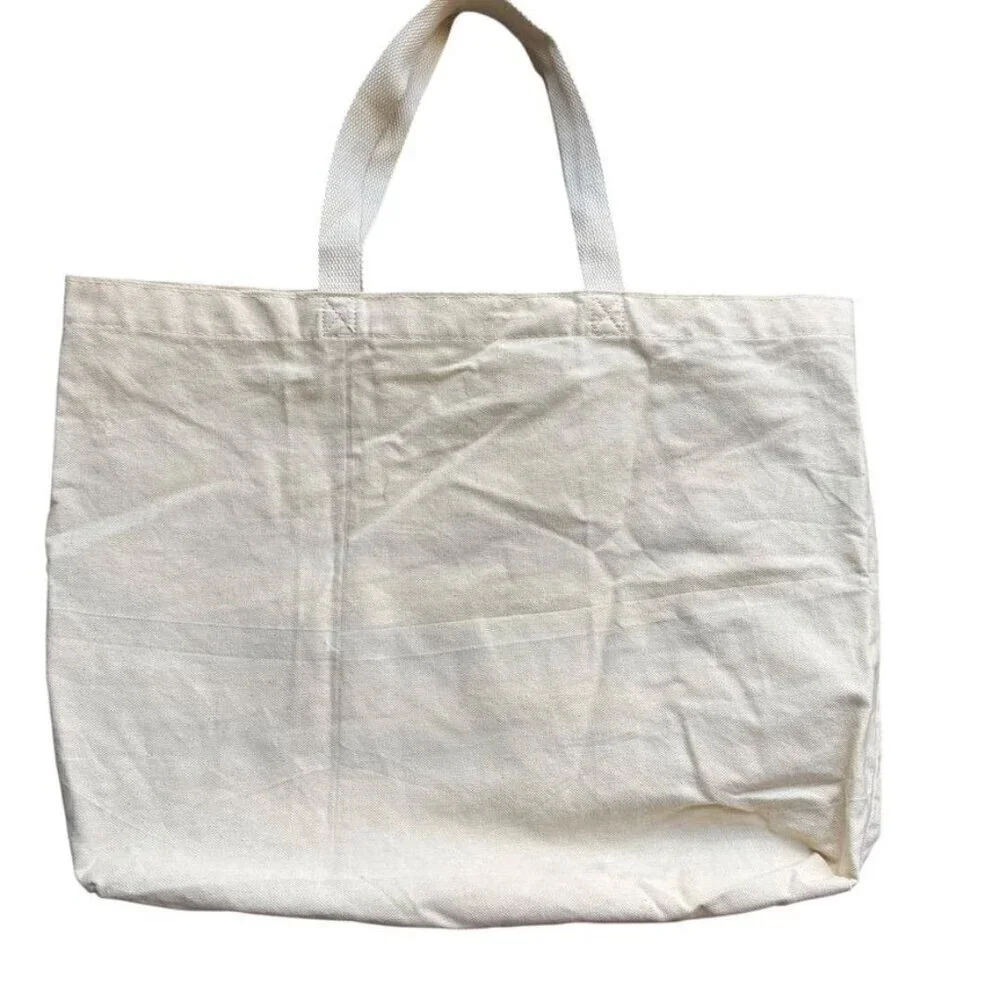EAU Palm Beach Resort Canvas Tote Beach Bag Map Libby VanderPloeg preppy